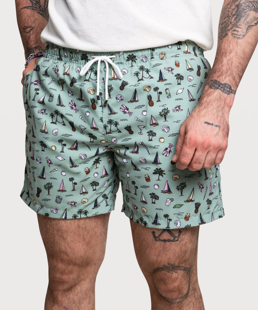 Printed Swim Shorts Business Casual and Smart Casual Menswear