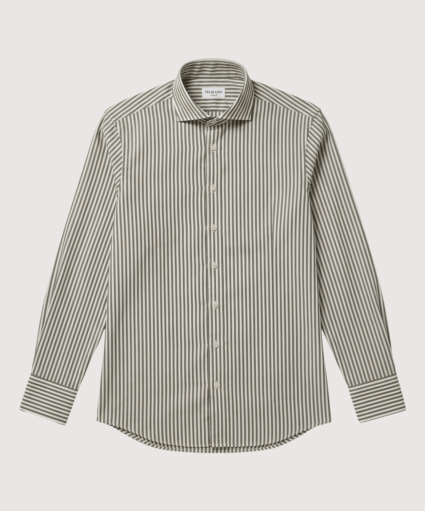 Product Title Green Stripes / 38 Pelikamo Swiss Made Menswear