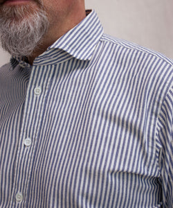 Casual Striped Denim Shirt
