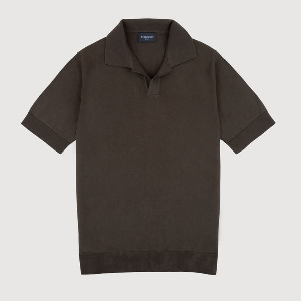 Short Sleeve Casual Polo Sweater
