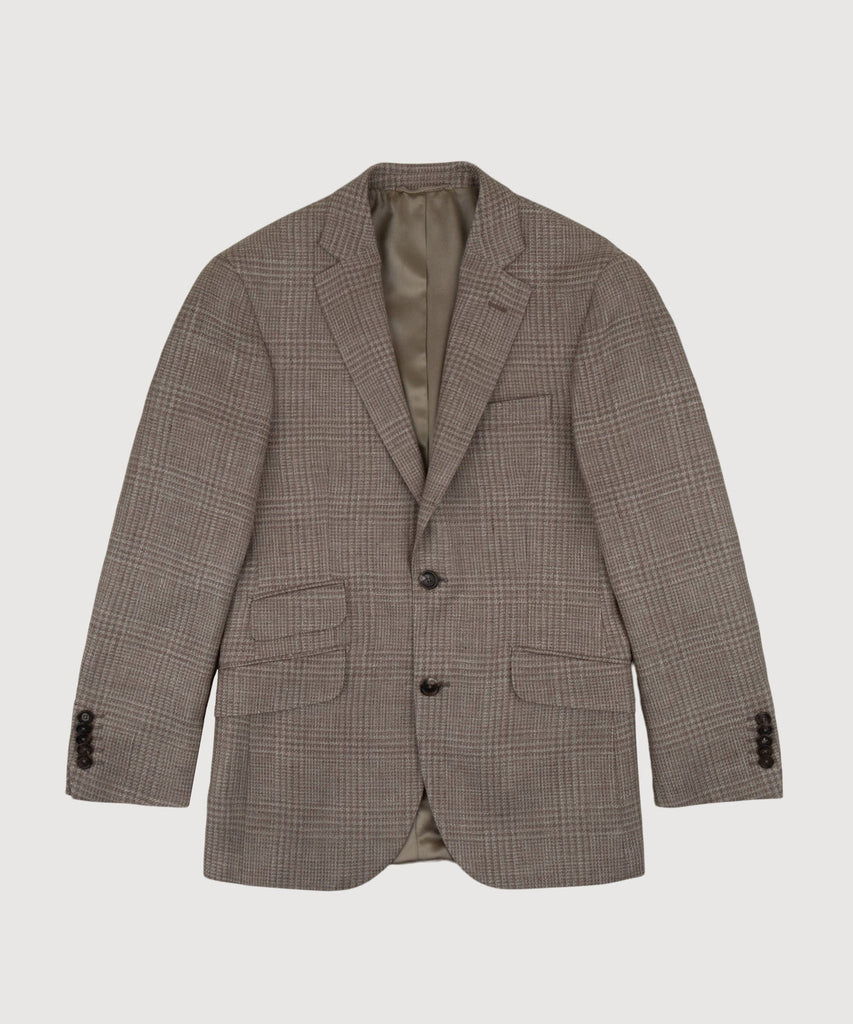Linen Wool Glencheck Jacket