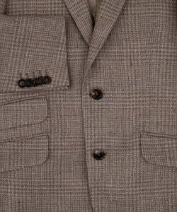 Linen Wool Glencheck Jacket