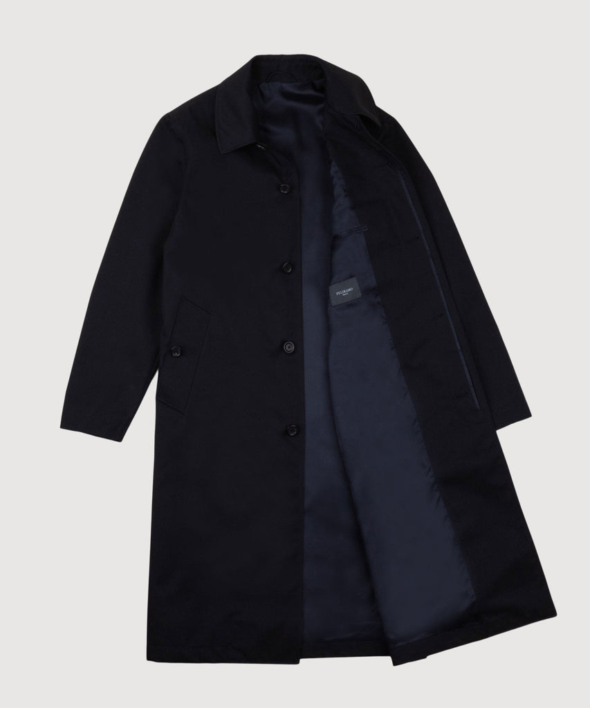 Long Twill Raincoat