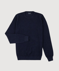 Cotton Pique Crewneck Sweater