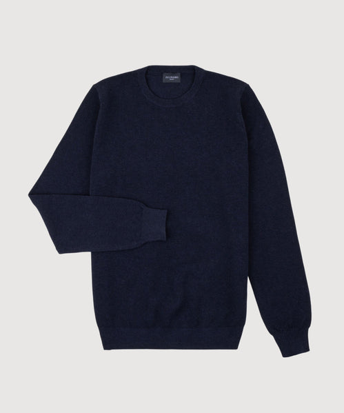 Cotton Pique Crewneck Sweater