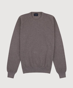 Cotton Pique Crewneck Sweater