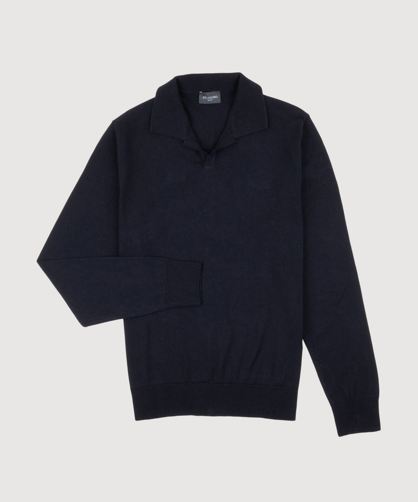 Cotton Casual Polo Sweater