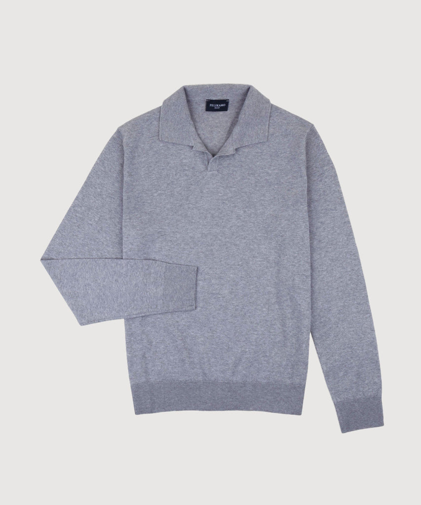 Cotton Casual Polo Sweater