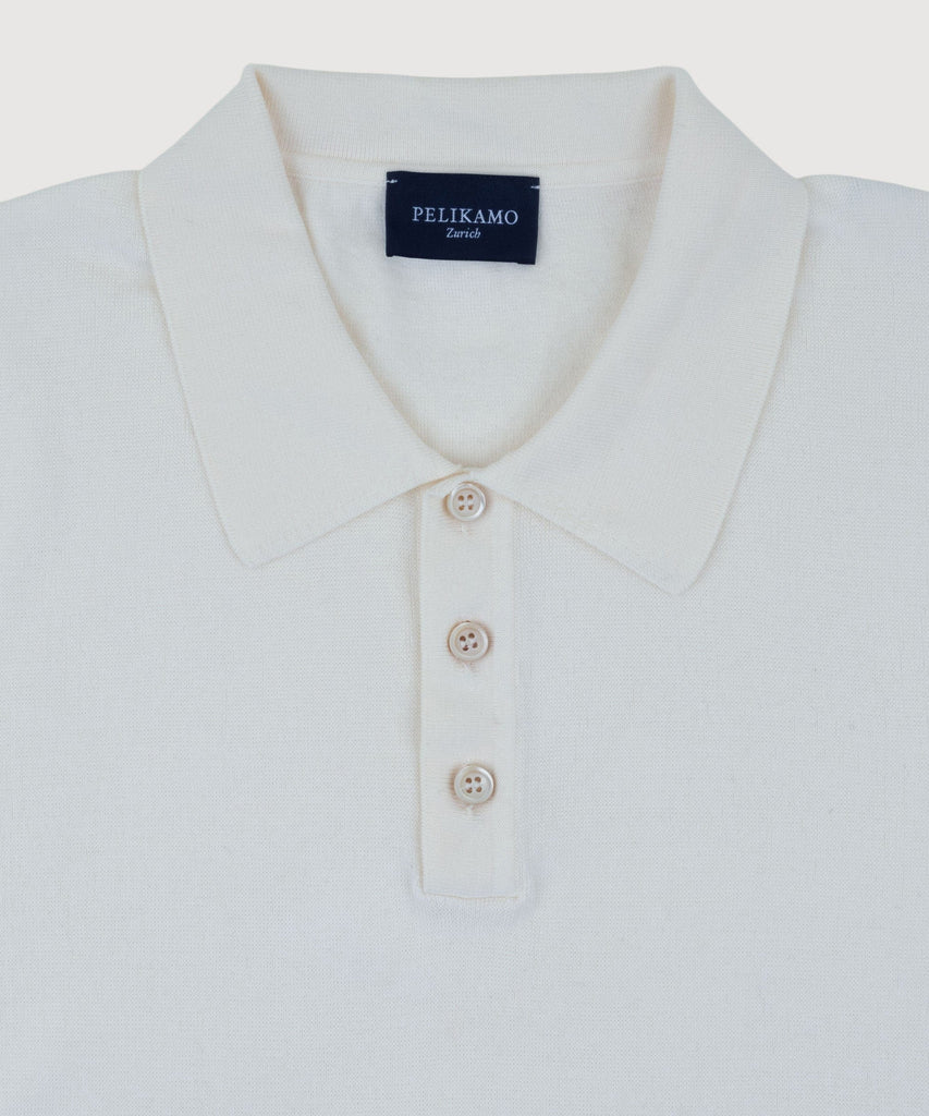 Straight Short Sleeve Polo Sweater