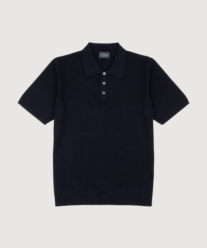 Straight Short Sleeve Polo Sweater