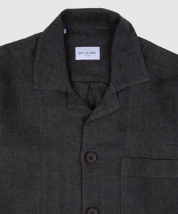 Twill Linen Shirt Jacket
