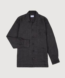 Twill Linen Shirt Jacket