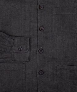 Twill Linen Shirt Jacket
