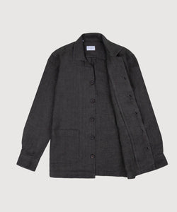 Twill Linen Shirt Jacket