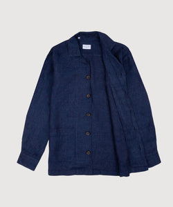 Twill Linen Shirt Jacket