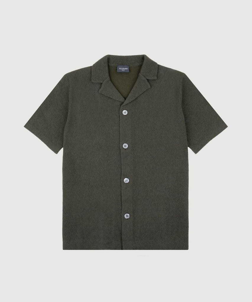 Short Sleeve Boucle Shirt