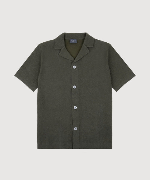 Short Sleeve Boucle Shirt