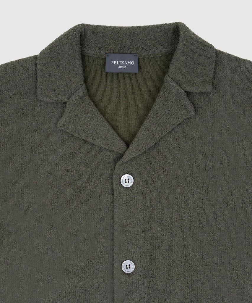 Short Sleeve Boucle Shirt