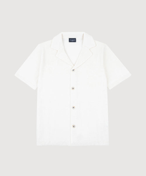 Short Sleeve Boucle Shirt