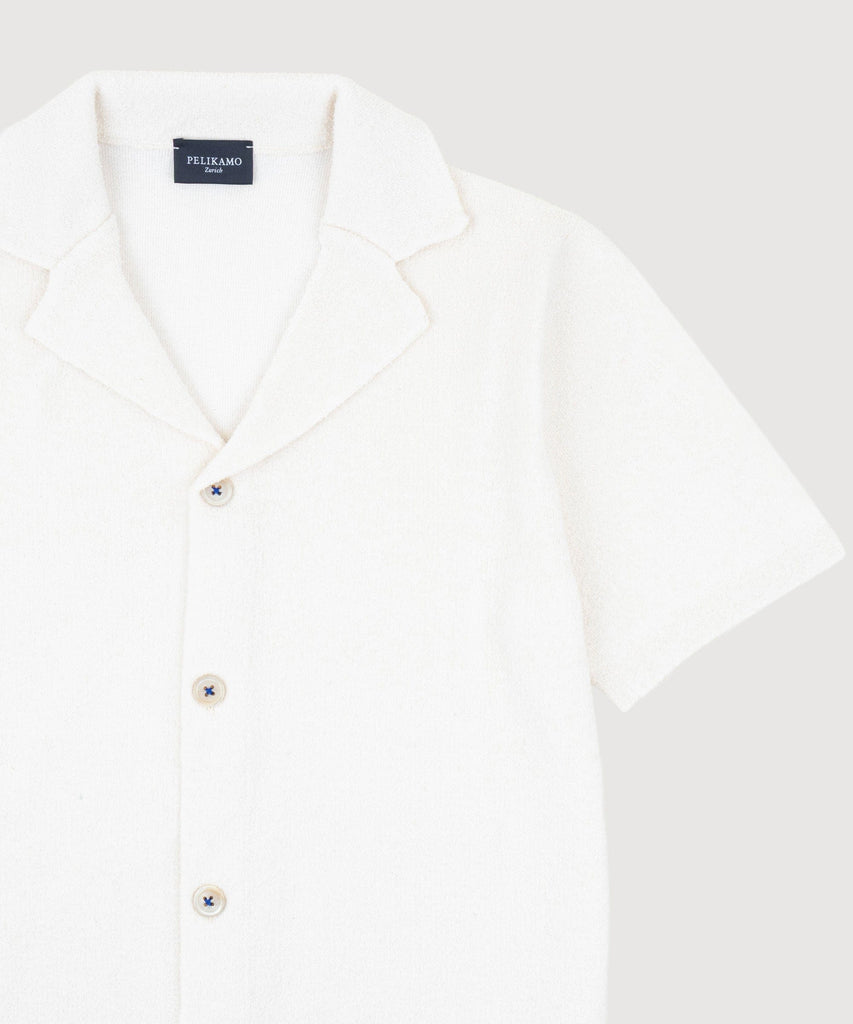 Short Sleeve Boucle Shirt
