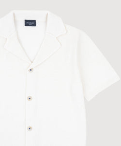 Short Sleeve Boucle Shirt