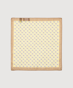 Cotton Silk Pocket Square Paisley