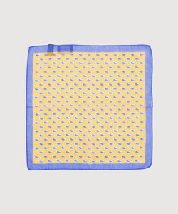 Cotton Silk Pocket Square Paisley