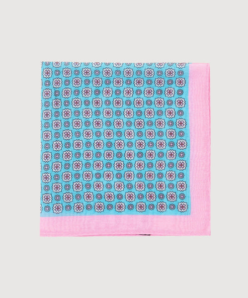 Cotton Silk Pocket Square Flower