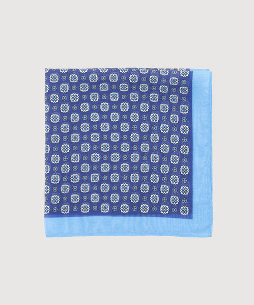 Cotton Silk Pocket Square Flower