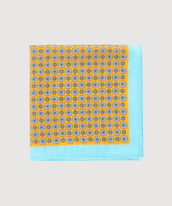 Cotton Silk Pocket Square Flower