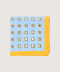 Cotton Silk Pocket Square Large Flower