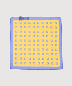 Cotton Silk Pocket Square Large Flower