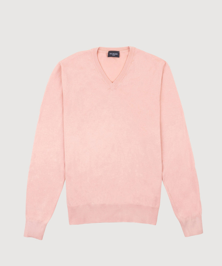 Cotton V-Neck Sweater