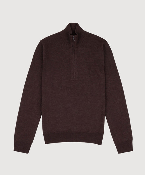 Half Zip Wool Sweater