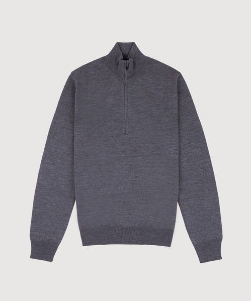 Half Zip Wool Sweater