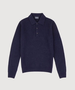 Heavy Rib Polo Wool Sweater