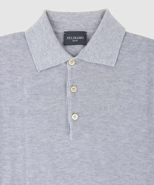Shortsleeved Pique Polo Sweater