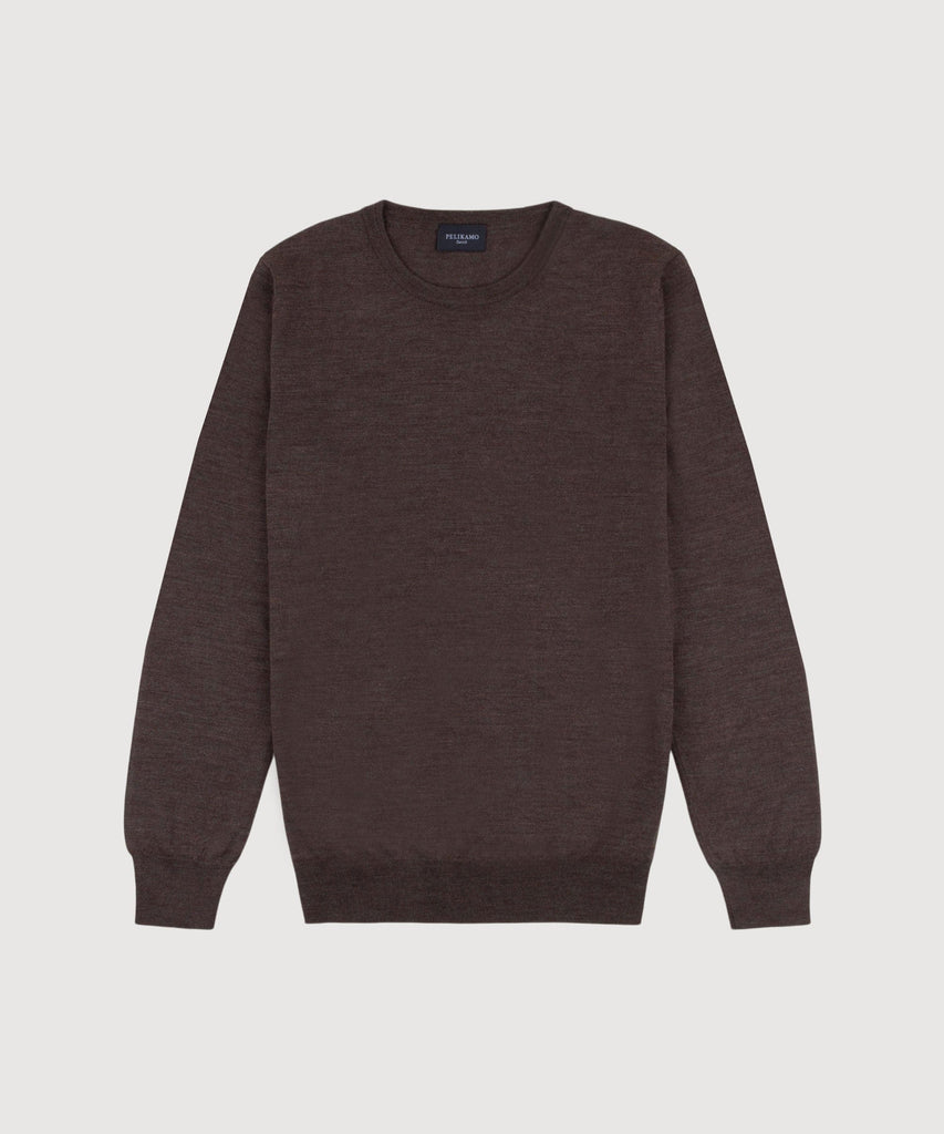 Wool Silk Roundneck Sweater