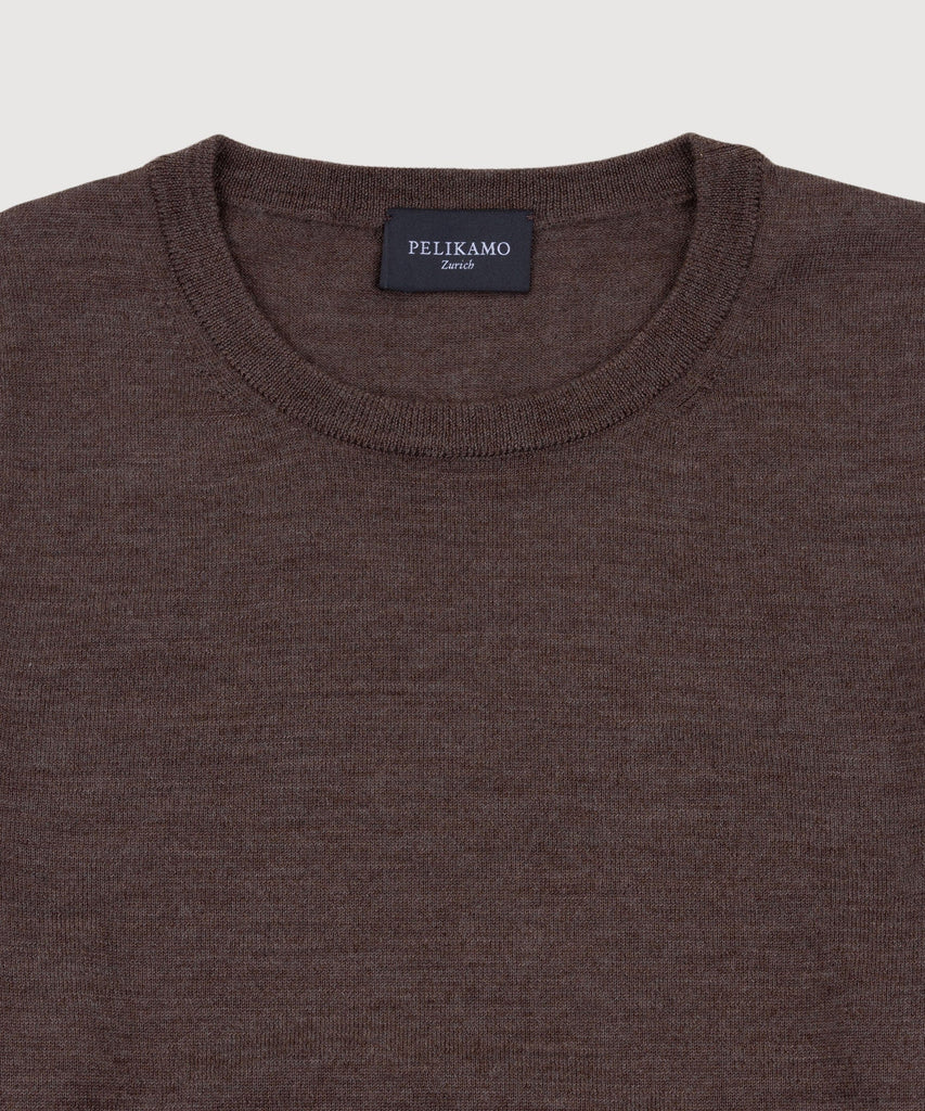 Wool Silk Roundneck Sweater