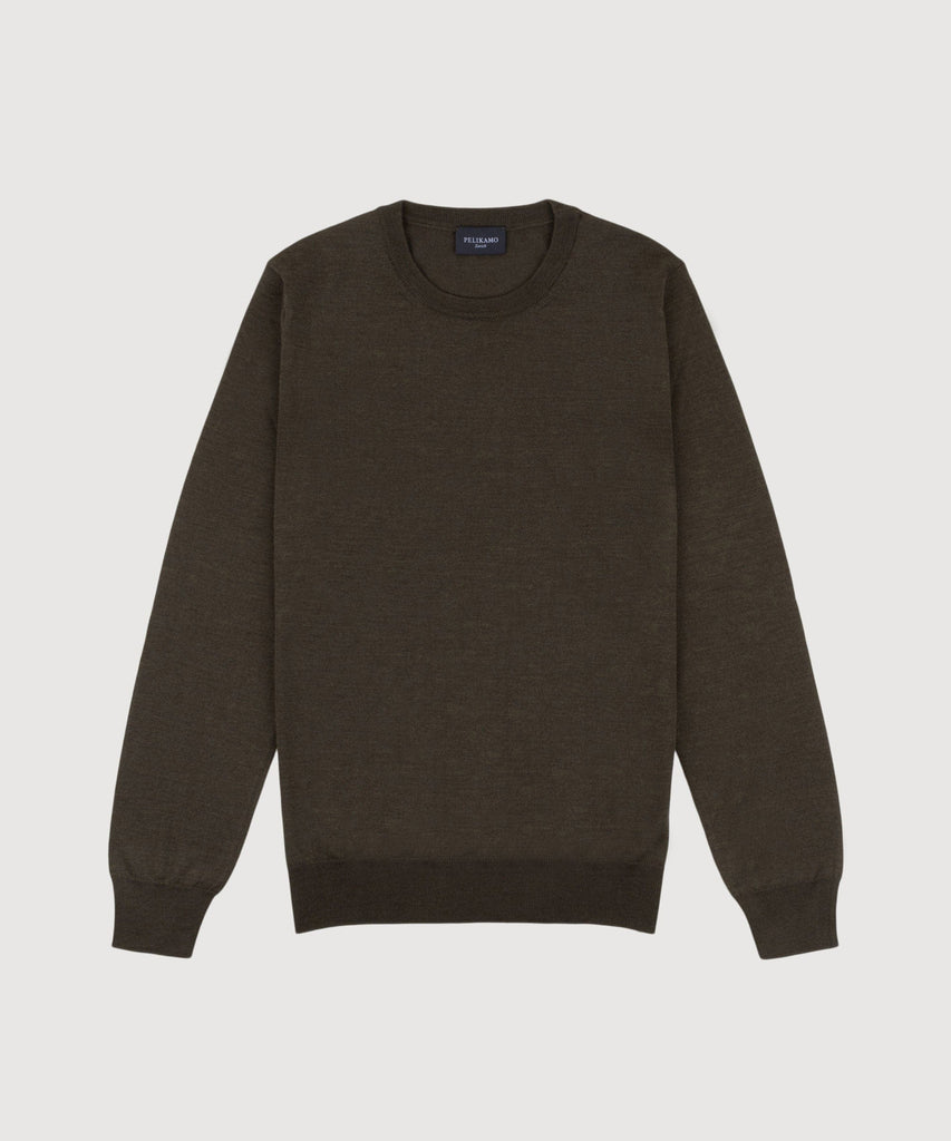 Wool Silk Roundneck Sweater