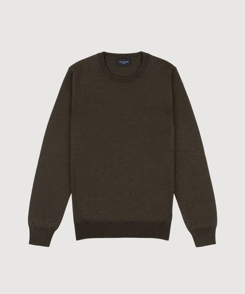 Wool Silk Roundneck Sweater