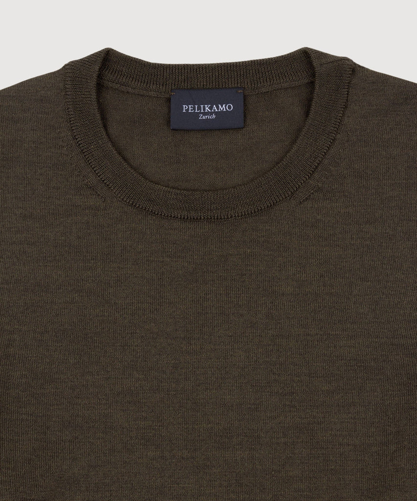 Wool Silk Roundneck Sweater