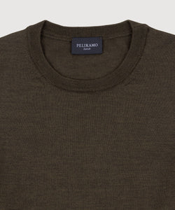 Wool Silk Roundneck Sweater