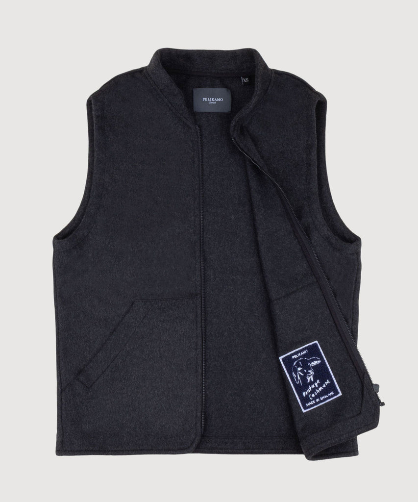 Cashmere Zipper Vest