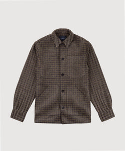Casual Check Wool Overshirt