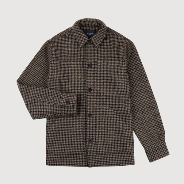 Casual Check Wool Overshirt