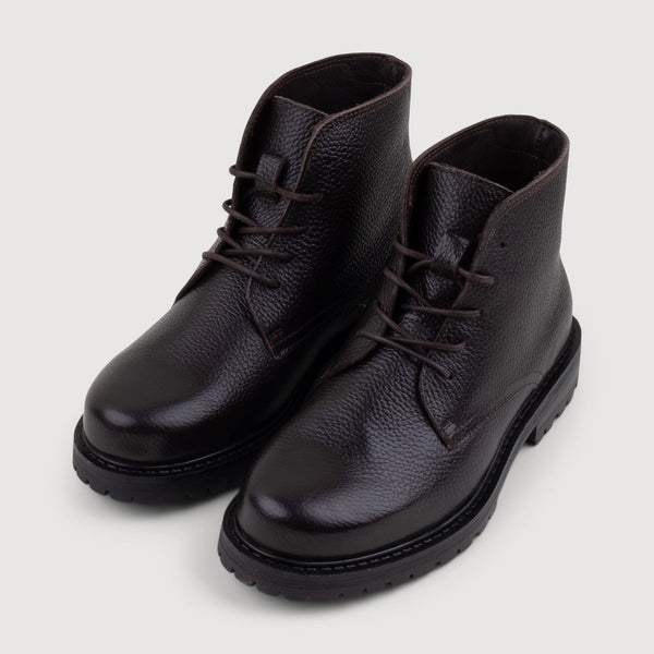 Grained Leather City Boot