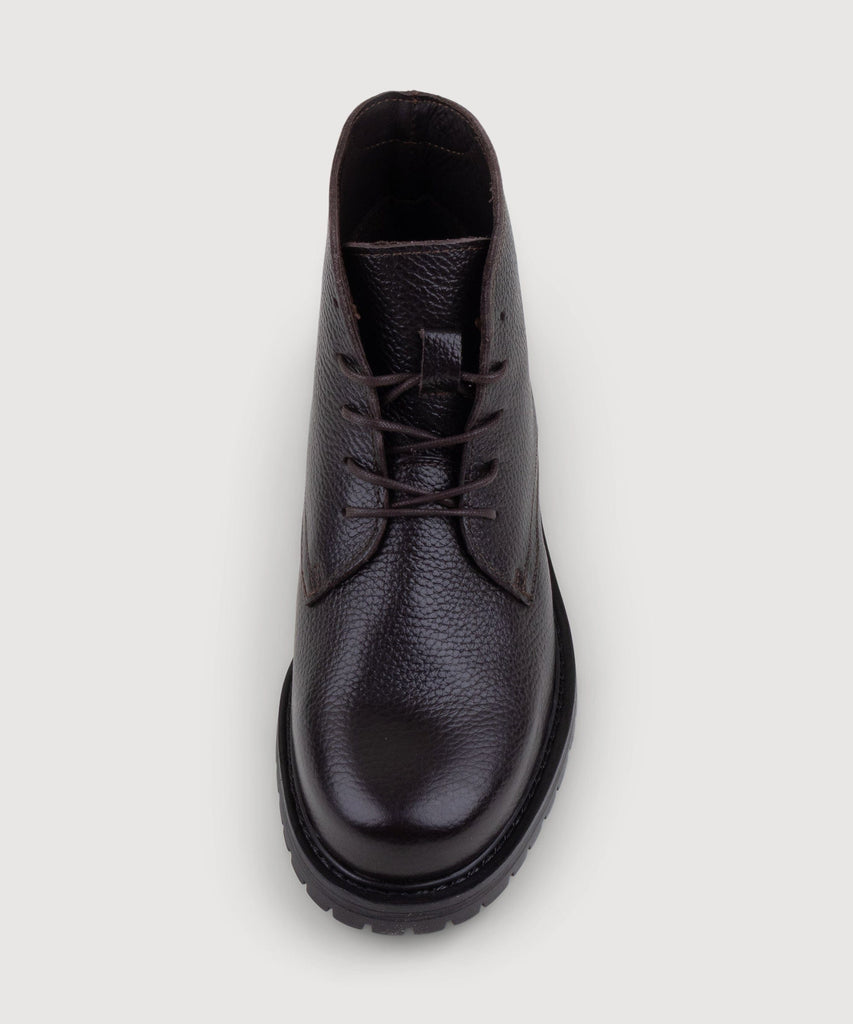 Grained Leather City Boot