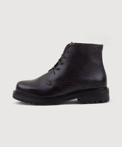 Grained Leather City Boot