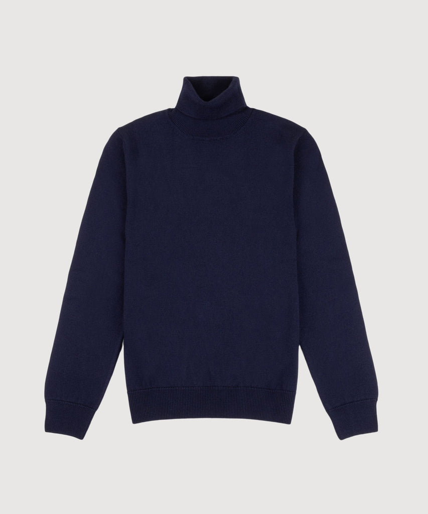 Double Ply Wool Rollneck Sweater